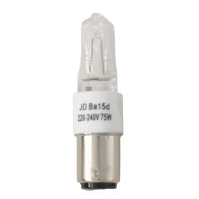 JD Halogen BA15d 230V 75W Clear Light Bulb