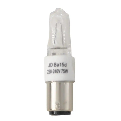 JD Halogen BA15d 230V 75W Clear Light Bulb