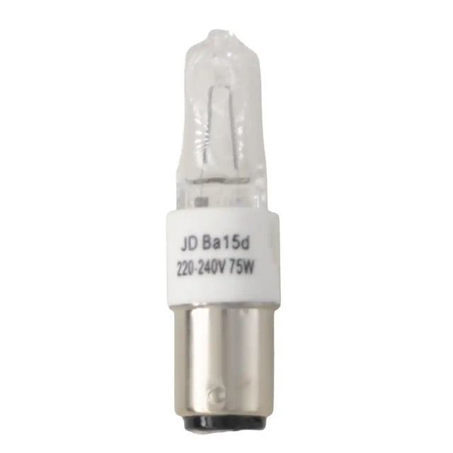 JD Halogen BA15d 230V 75W Clear Light Bulb