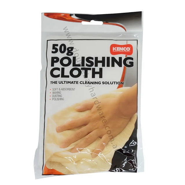 Kenco 50g polishing cloth packaging on a white background
