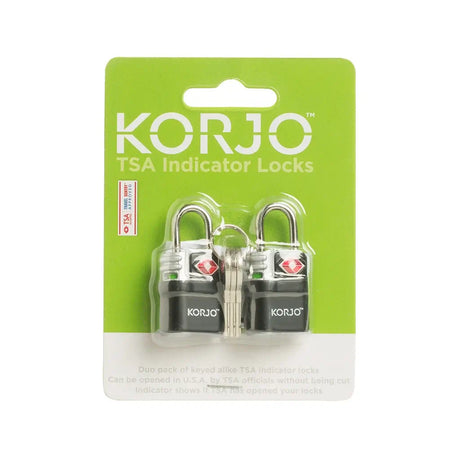 Korjo TSA indicator locks in packaging on a white background