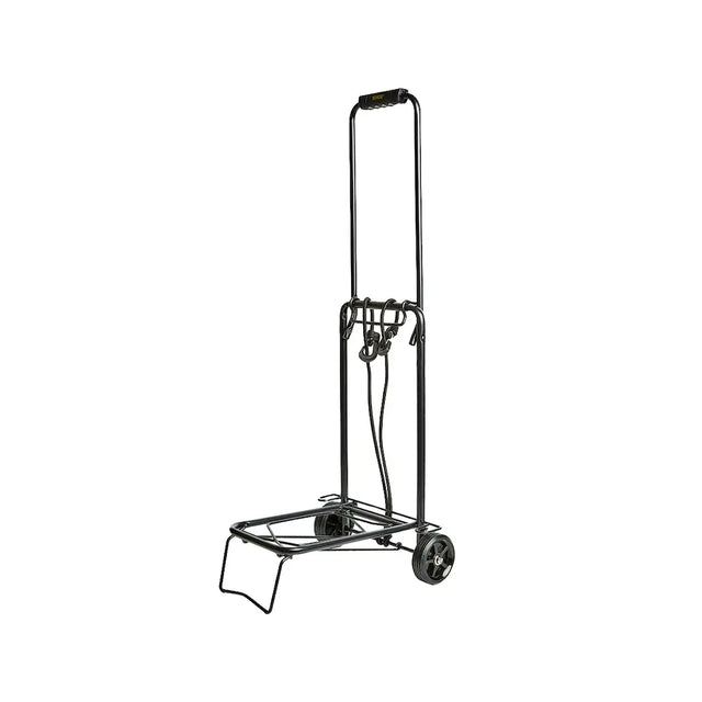 Black hand truck on a white background