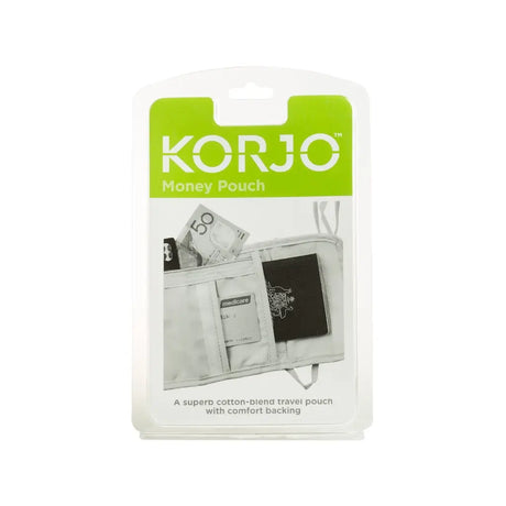 Korjo money pouch packaging on a white background