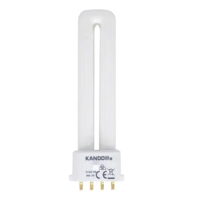KANDOlite 2G7 fluorescent light bulb on a white background