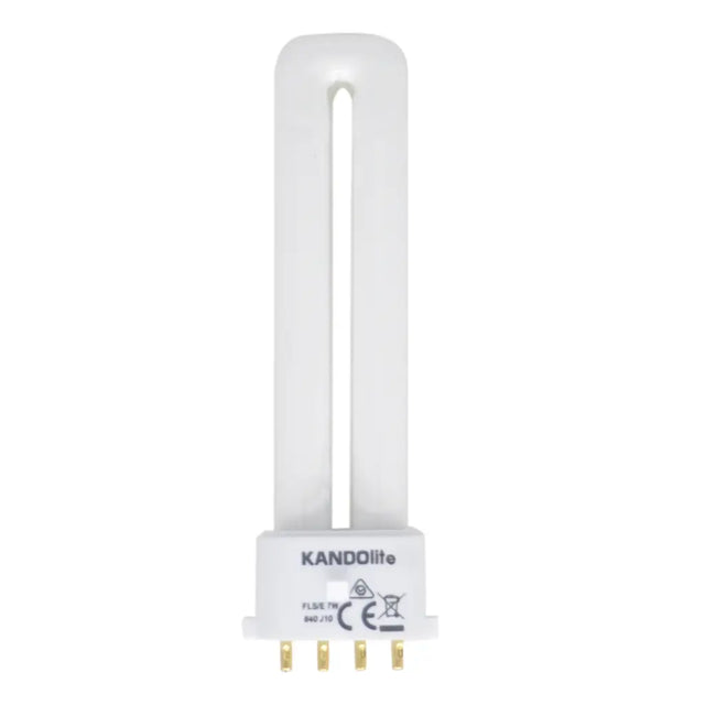 KANDOlite 2G7 fluorescent light bulb on a white background