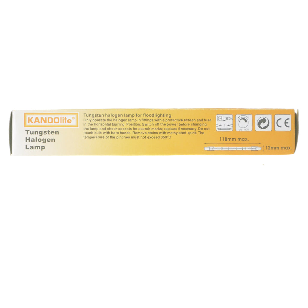 Kandolite Double Ended Linear Halogen Light Bulb R7s 240V 200W 118mm