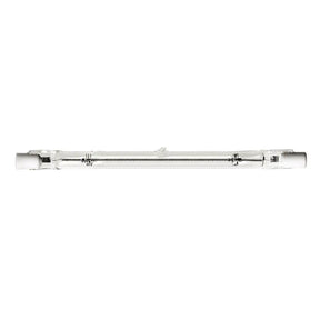 Tubular light bulb on a white background