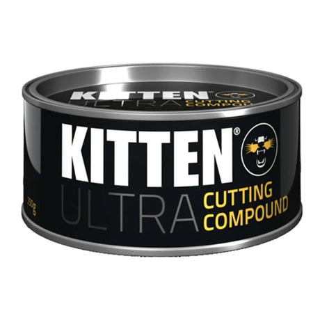 Kitten Ultra Cutting Compound can on a white background