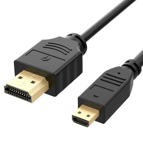 HDMI cable with two connectors on a white background