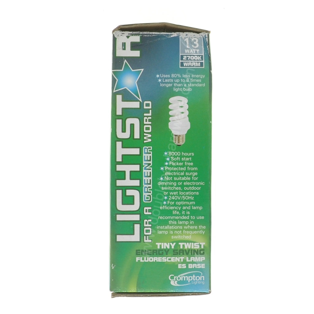 LIGHTSTAR Energy Saving Light Bulb E27 13W W/W 25759
