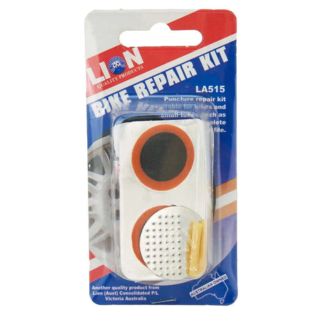 Lion Bike Repair Kit packaging on a white background