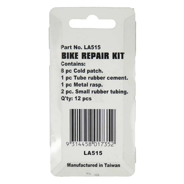 Bike repair kit packaging with part number LA515 on a white background
