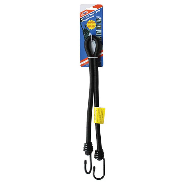 Black metal spring with hooks on a white background