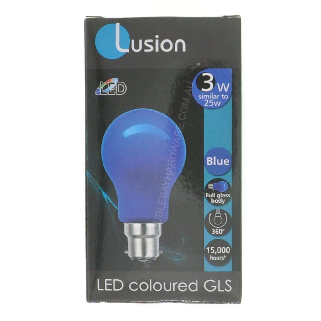 gls led light bulb B22 240V 3W Blue