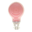Pink light bulb on a white background