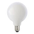White LED light bulb on a white background
