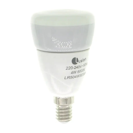 LED light bulb with Lusion branding on a white background