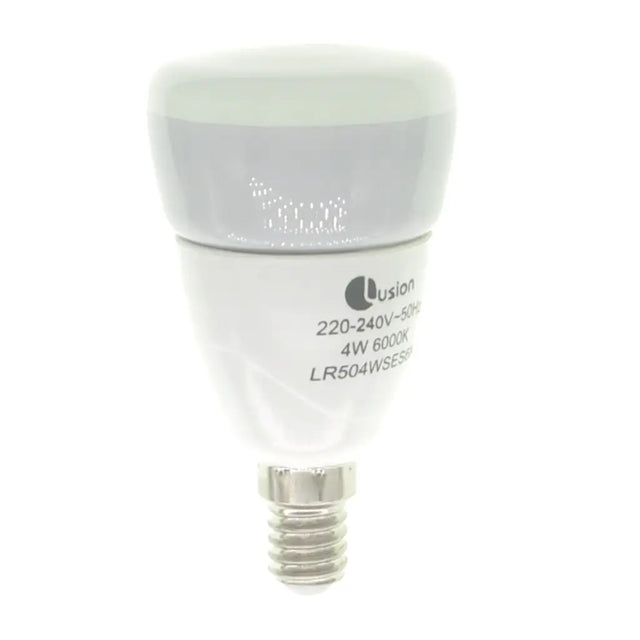 LED light bulb with Lusion branding on a white background