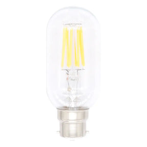 Clear LED light bulb on a white background