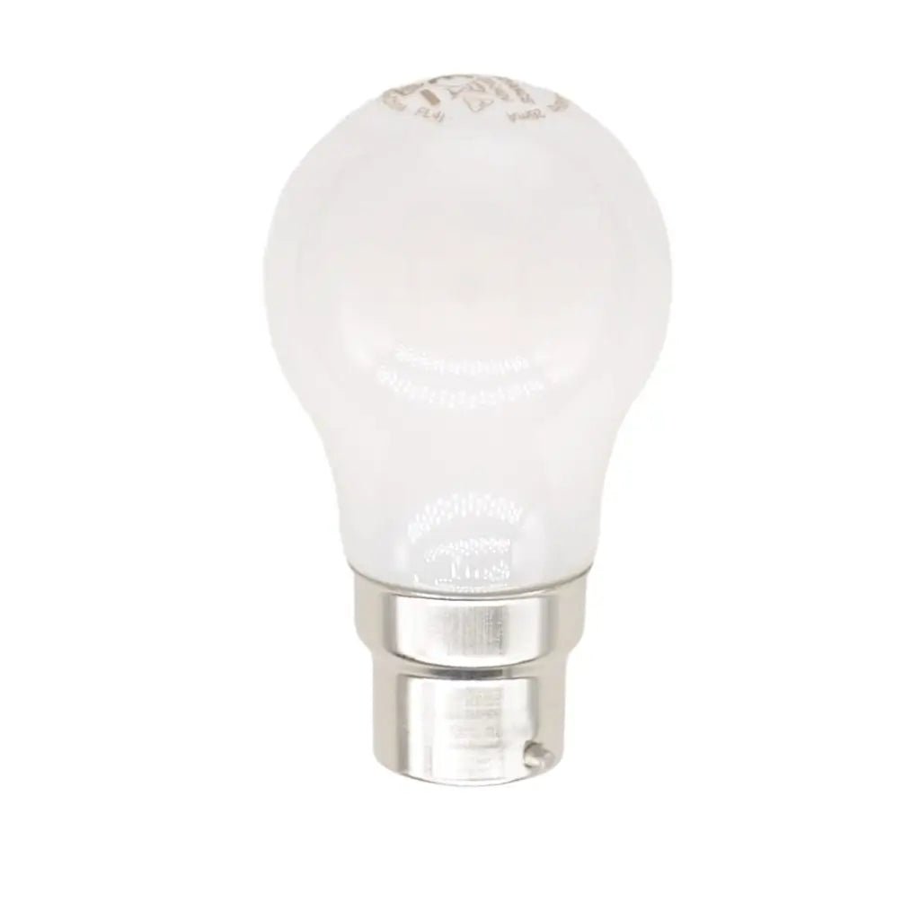 pearl light bulb on a white background