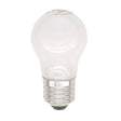 Clear light bulb on a white background