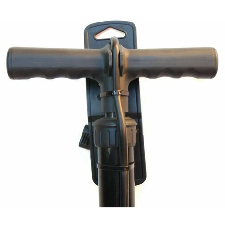 Black and gray vacuum attachment on a white background