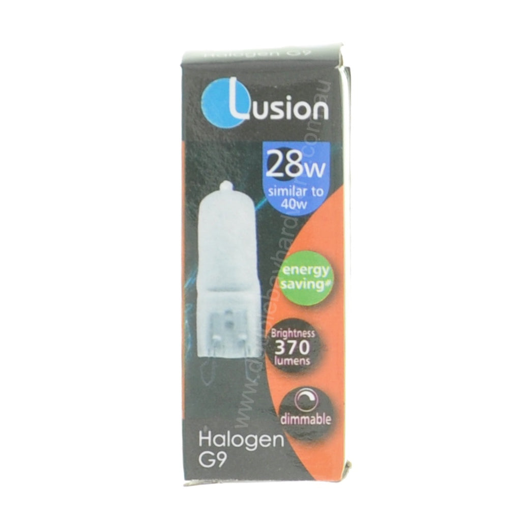 Lusion Bi-Pin Halogen Light Bulb G9 240V 28W Pearl 30401