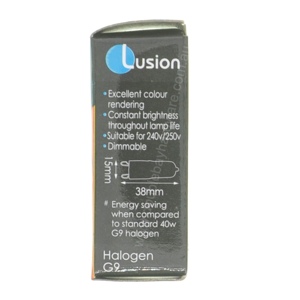 Lusion Bi-Pin Halogen Light Bulb G9 240V 28W Frosted 30401