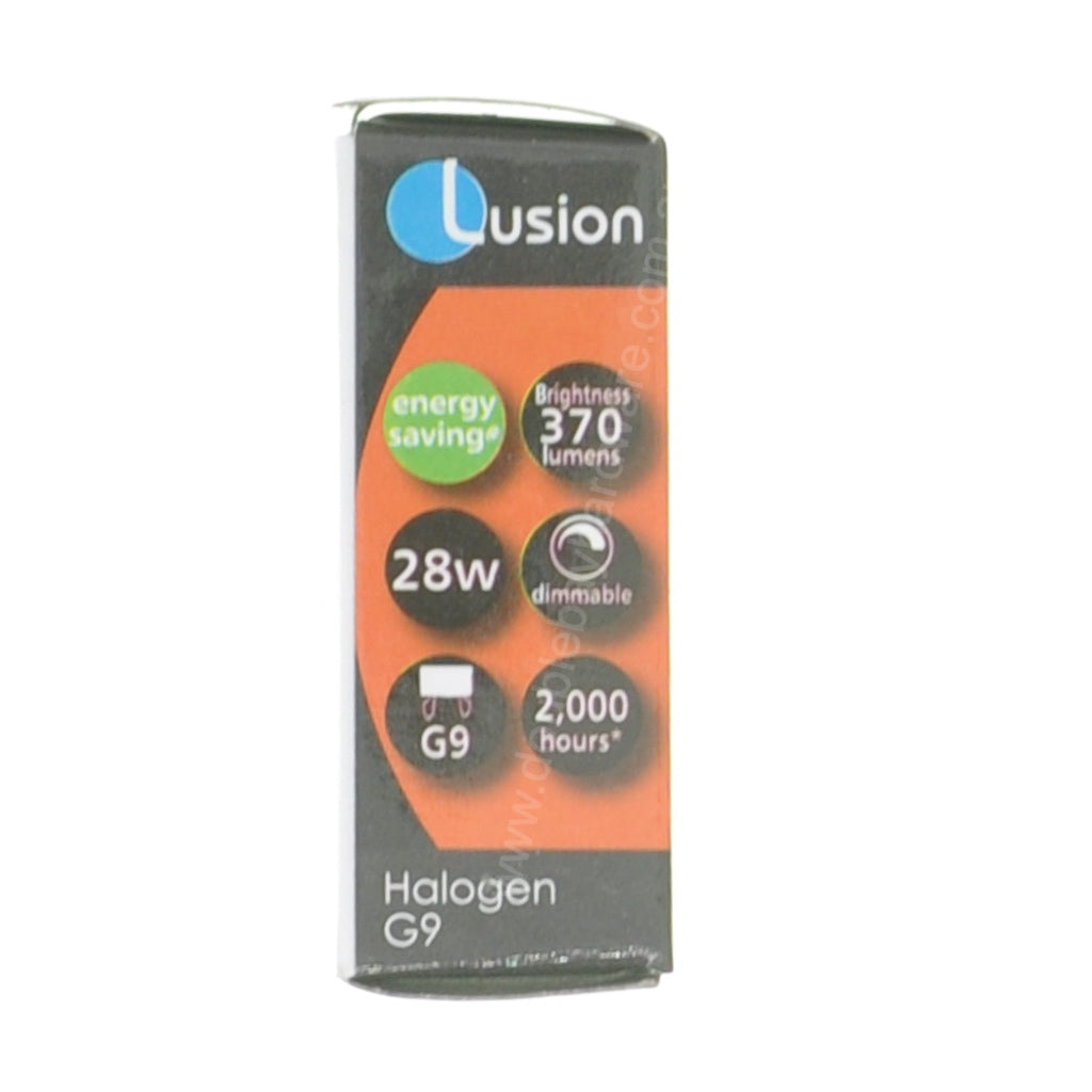Lusion Bi-Pin Halogen Light Bulb G9 240V 28W Frosted 30401