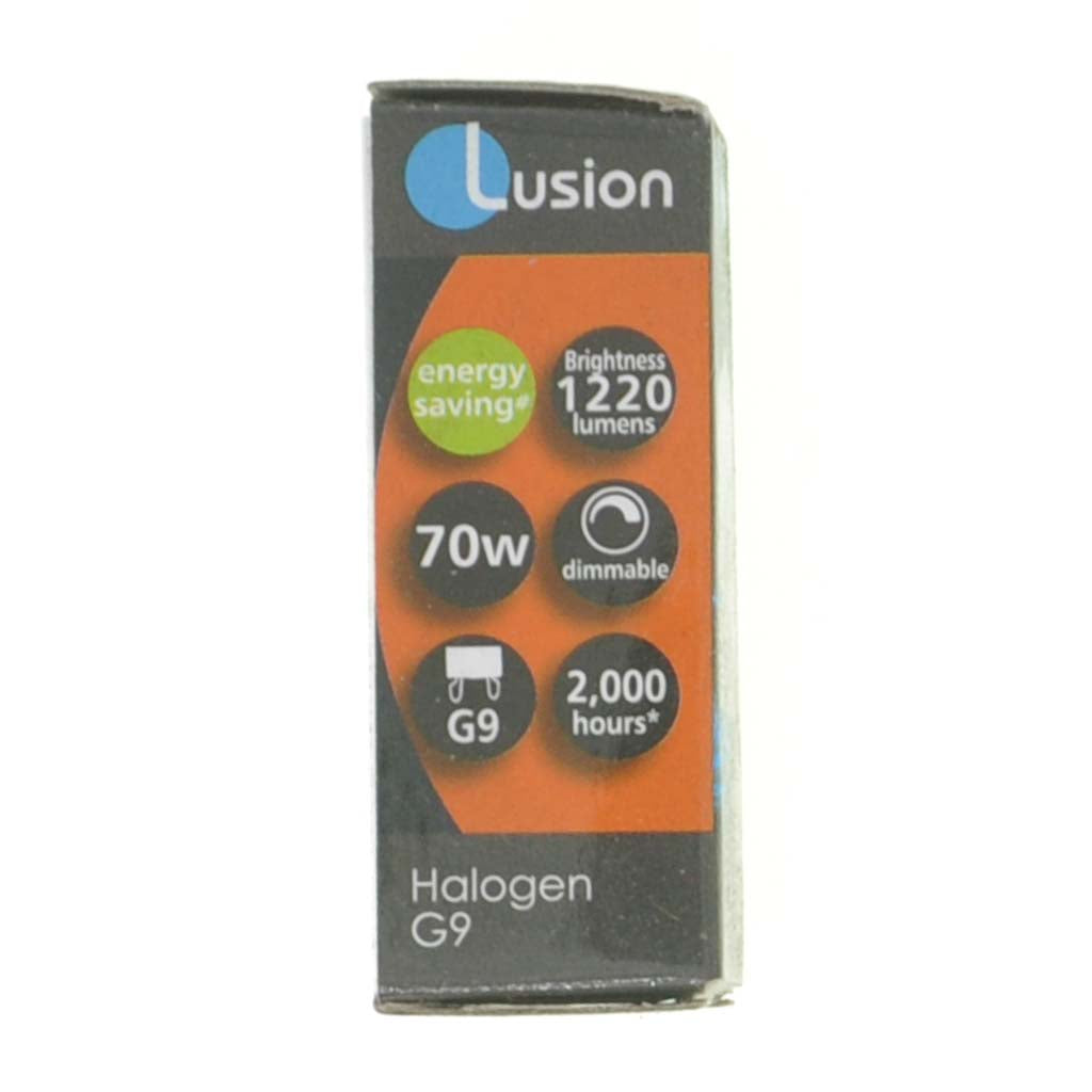 Lusion Bi-Pin Halogen Light Bulb G9 240V 70W Frosted 30404