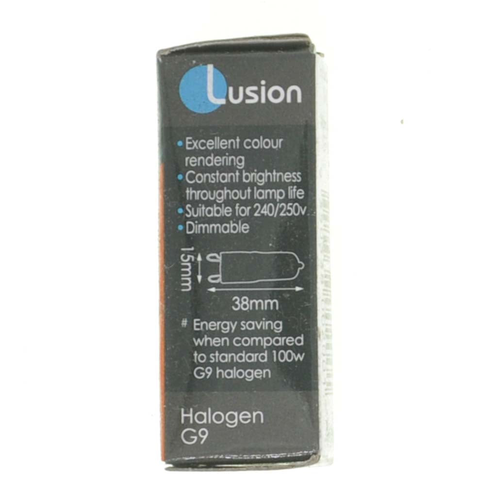 Lusion Bi-Pin Halogen Light Bulb G9 240V 70W Frosted 30404