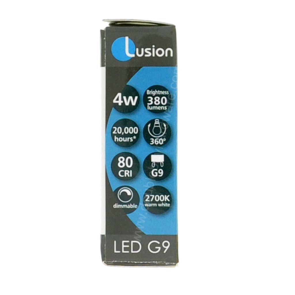 Lusion Bi-Pin LED Light Bulb G9 240V 4W W/W 20177