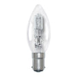 Clear light bulb on a white background
