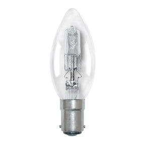 Clear light bulb on a white background