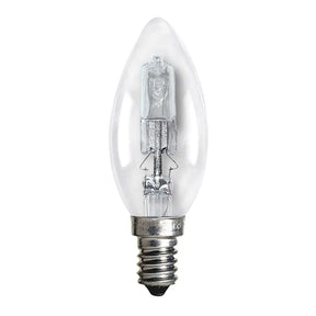 Clear light bulb on a white background