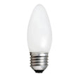 White light bulb on a white background