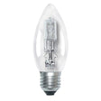 Clear light bulb on a white background