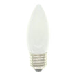 White LED light bulb on a white background