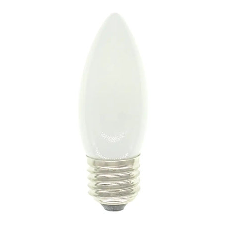 White LED light bulb on a white background
