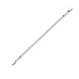 White telescopic rod on a white background