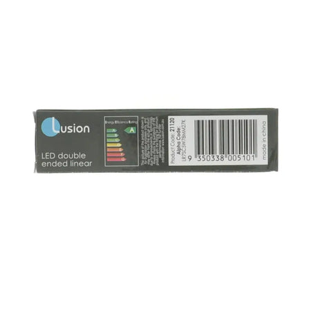 Lusion LED light bar packaging with label on a white background