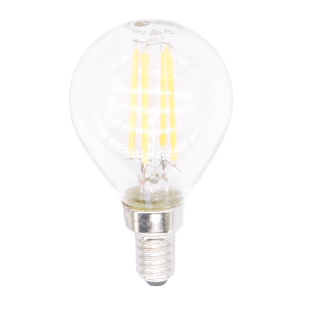 Lusion Fancy Round Filament LED Light Bulb E12 240V 4W W/W 20228