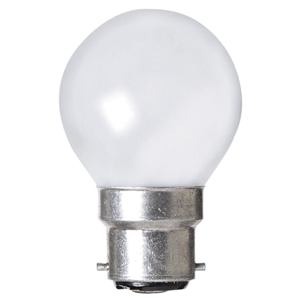 Nelson Fancy Round Halogen Light Bulb B22 240V 28W(40W) Pearl