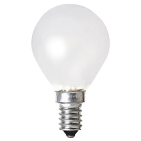 White light bulb on a white background
