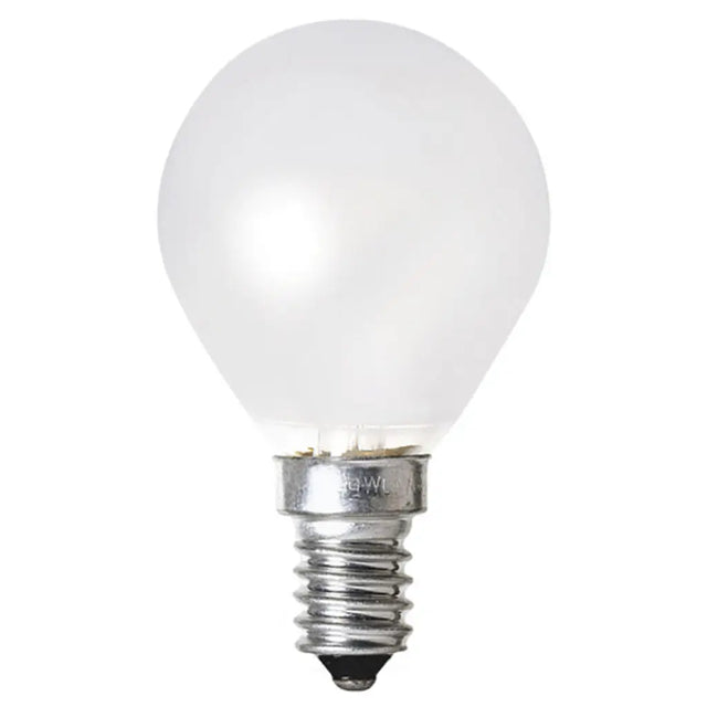 White light bulb on a white background