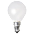 White light bulb on a white background