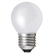 White light bulb on a white background