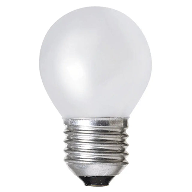 White light bulb on a white background