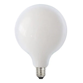 White LED light bulb on a white background
