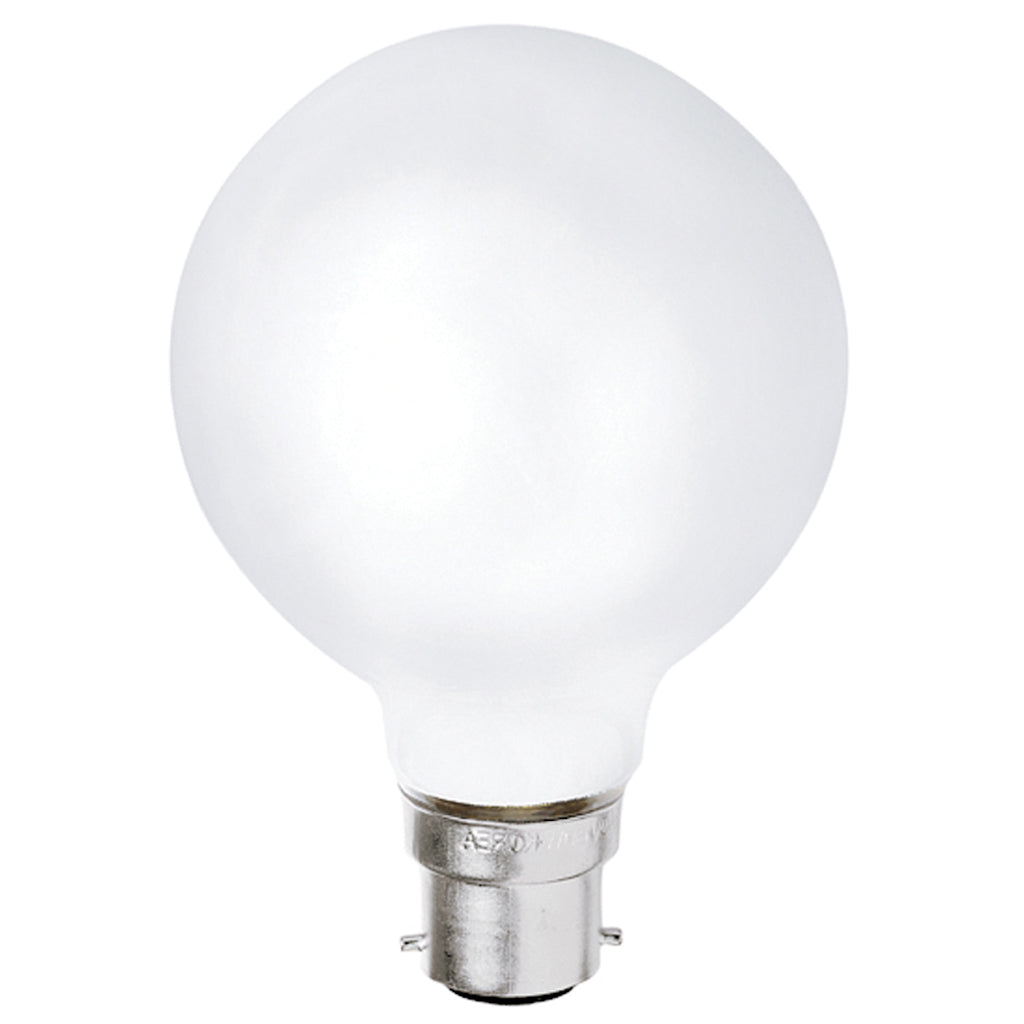Lusion G95 Spherical Halogen Light Bulb B22 240V 42W(60W) Opal 30306